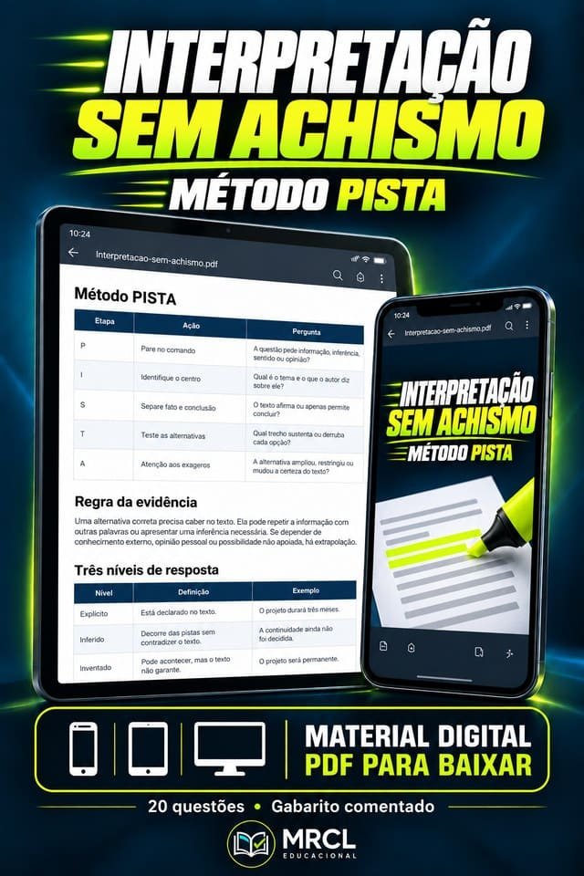 Capa de Interpretação sem Achismo