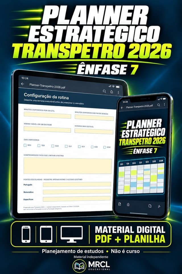 Capa de Planner Estratégico Transpetro 2026